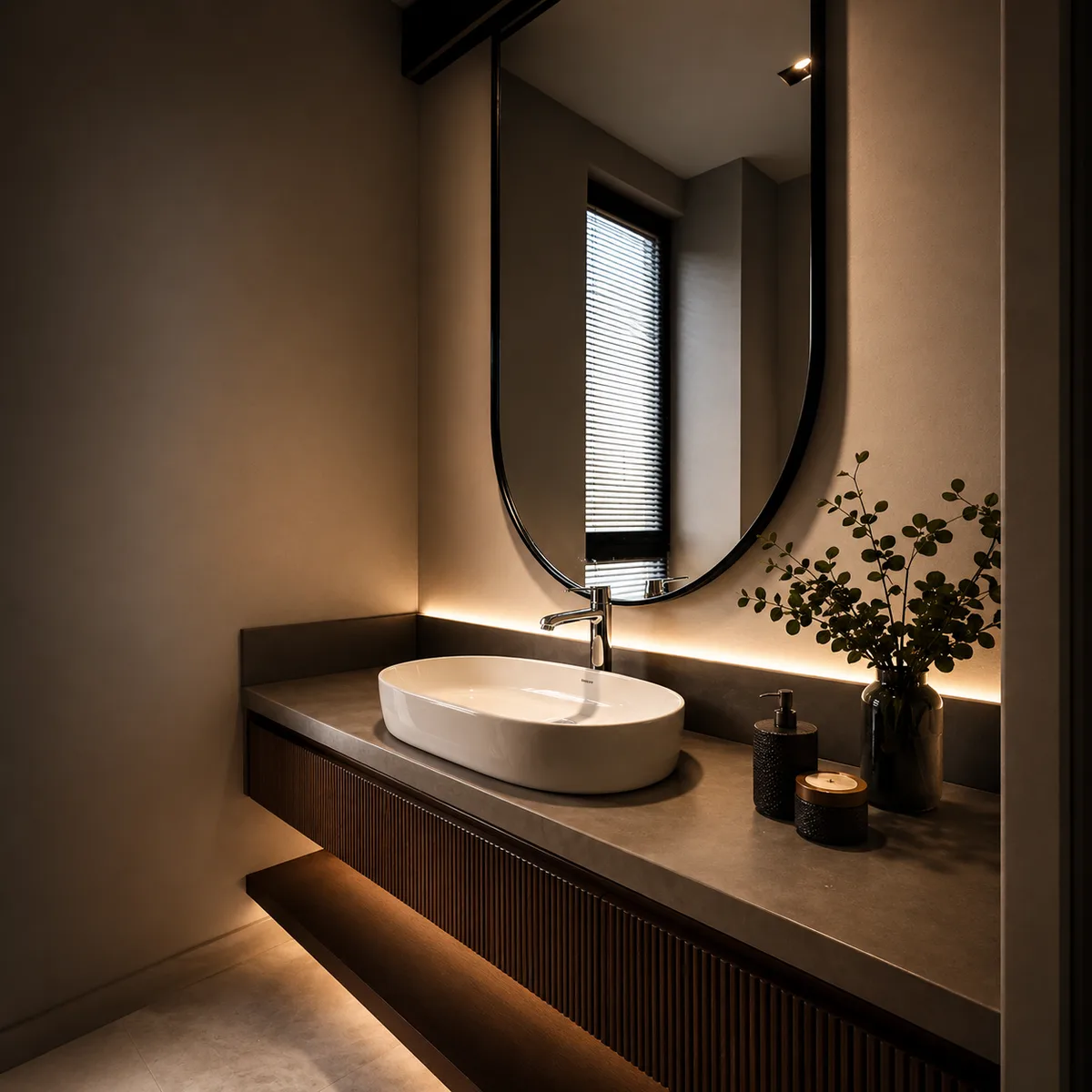 Lüks Ahşap Banyo Dolabı & Konsol Tasarımı